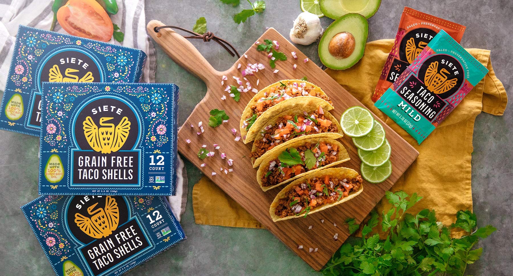 Amazon.com: Siete Taco 調味料混合包| 無麩質| 純素| 古老| 不含防腐